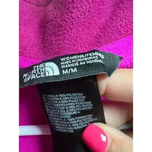 The North Face Quarter Zip Pullover Blouse Jacket Purple Medium - Picture 6 of 7